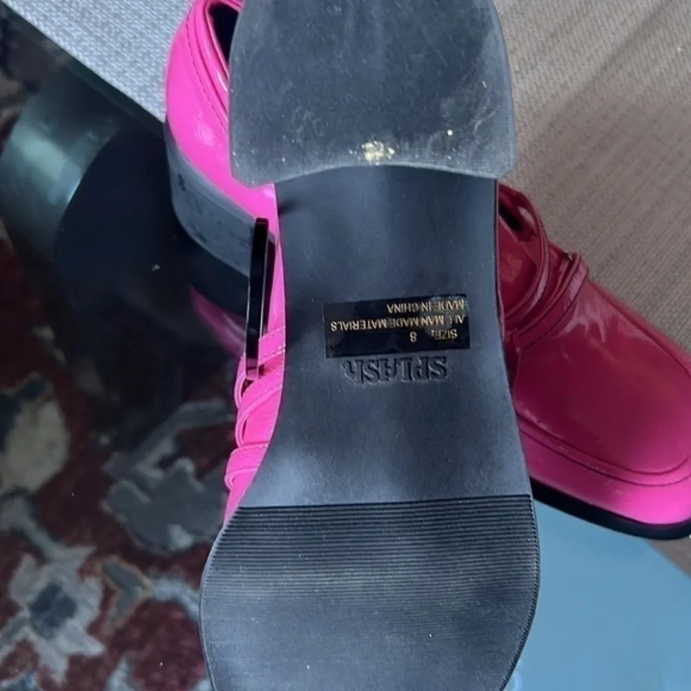 Vintage 90's Square Toe Chunky Heel 👠 size 8